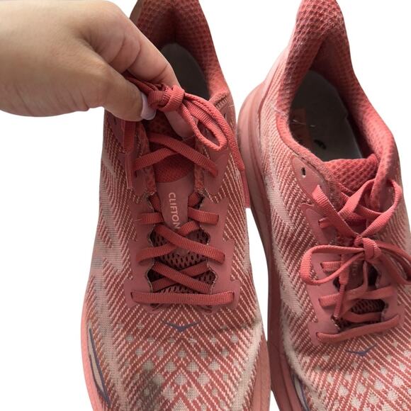 Hoka‎ One Clifton Running Sneakers Size 12B Red - Picture 14 of 14